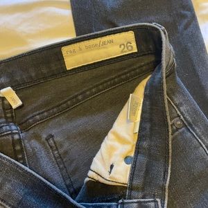 Rag and Bone black distressed jeans